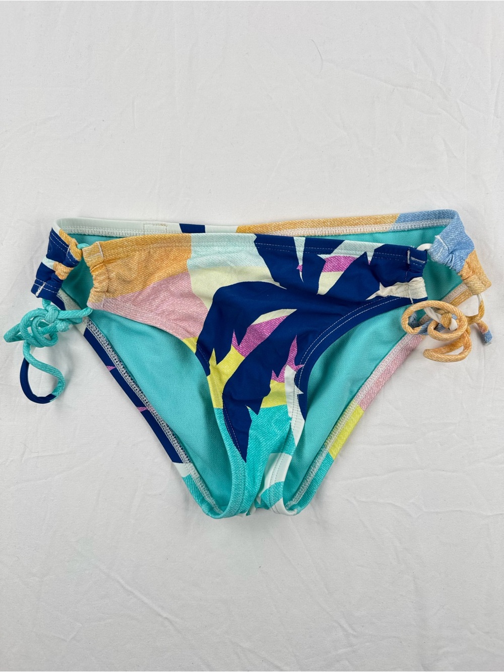 Hobie Seagreen Palm Print Side Tie Bikini Bottom